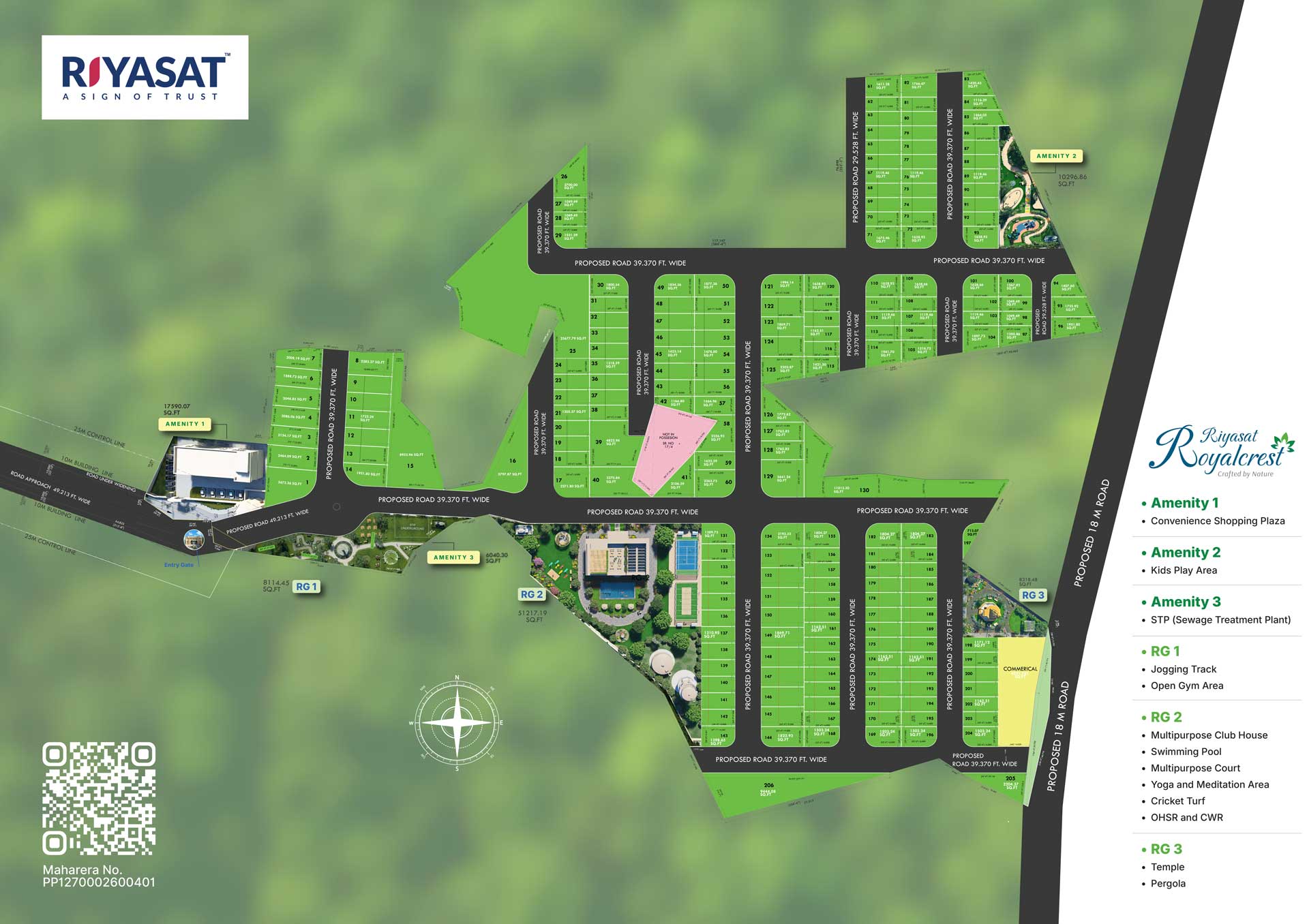 Riyasat Royalcrest master site plan